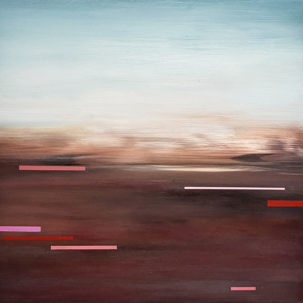 DEBORAH WEISS TRAVELING LIGHT oil on panel