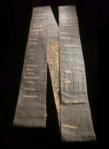 Textiles pearl cotton, silk and rice paper