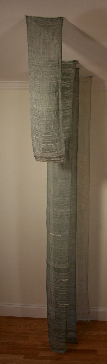 Water Textiles pearl cotton,silk and rice paper.