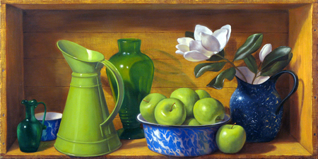 Denise Mickilowski Fruit and Vegetable Paintings oil on panel
