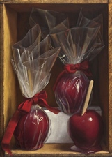 Denise Mickilowski Candy Apple Paintings oil on panel