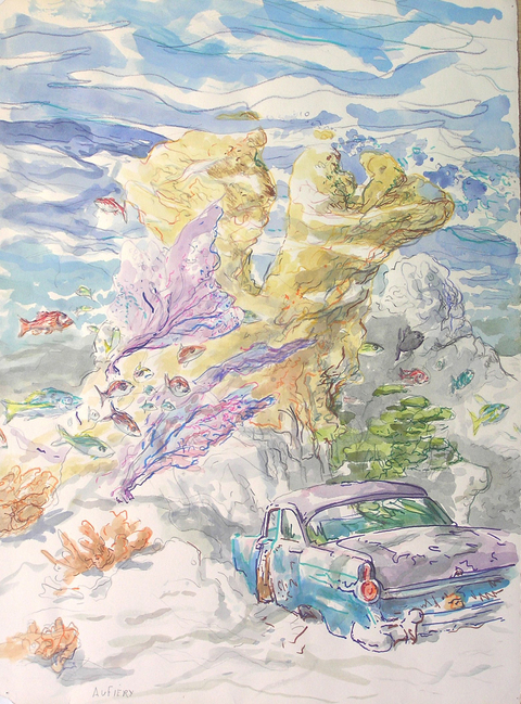 Dennis Aufiery Cuba Watercolors and Drawings watercolor
