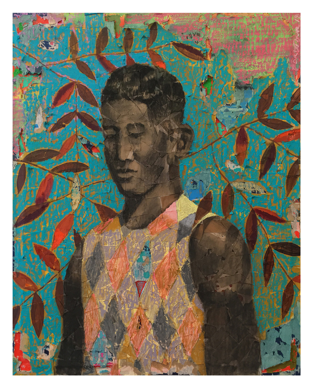 DEREK FORDJOUR : Painting/Collage Works