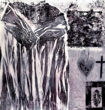 Diane Gabriel Prints Constructed fabric, collagraph, found objects