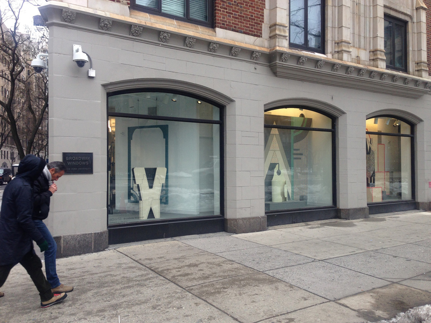 Diane Simpson Broadway Windows, NYU, New York, <i>Window Dressing,</i> 2014 