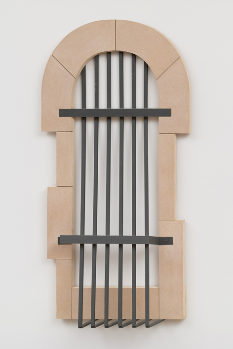 Diane Simpson JTT,  New York, <i>Point of View</i>, 2021 MDF, galvanized steel, stain, paint 
