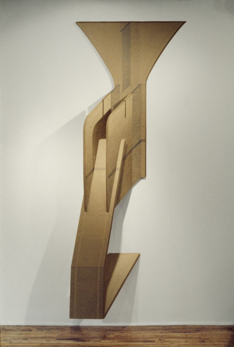 Diane Simpson Corrugated Cardboard (1978-1980) corrugated board, graphite