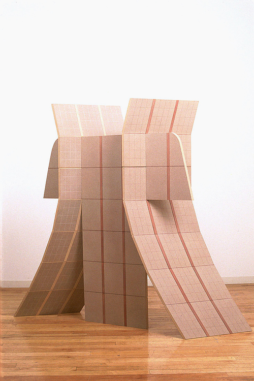 Diane Simpson Samurai (1981-1983) colored pencil, stained MDF and basswood