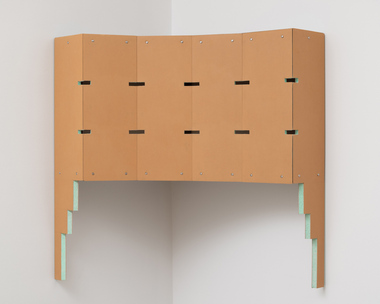  Applied Arts (2019-2023) painted MDF, stained Gatorboard, oil paint, marker, stainless screws 