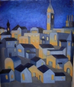 Diane Hardy Waller SCAPES,  Paintings city, town and land scapes oil on canvas