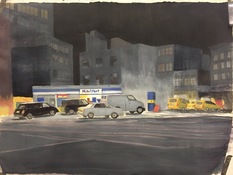 Diane Hardy Waller Atmospherics,  large scale watercolor paintings  watercolor