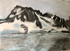 Diane Hardy Waller Atmospherics,  large scale watercolor paintings  