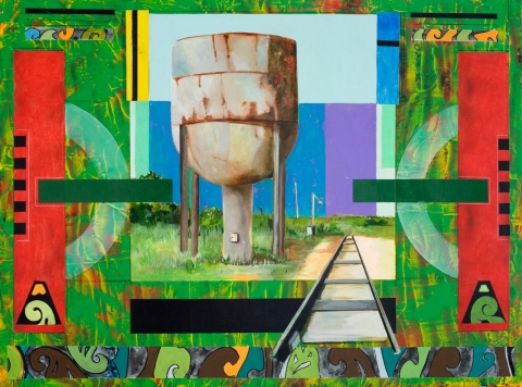 Water Tower 4 Available Paintings Oil on Panel