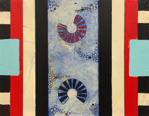 Composition # 5 Available Paintings Wax and Oil on Panel