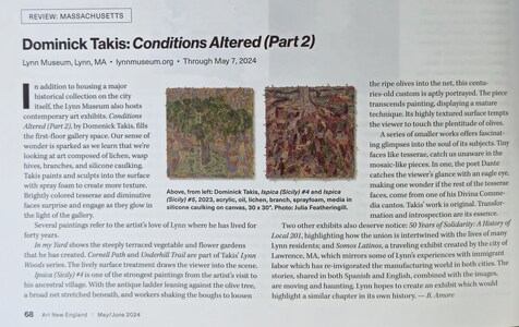 Dominick Anthony Takis Review :Conditions Altered (part 2) Lynn Museum. 2024 