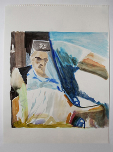 Donald Bruno Wipe Paintings Paint on paper