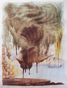 Donald Bruno Backwater Knoll 1809 Watercolor