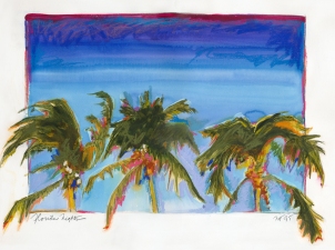 Nancy Tuttle Watercolor on paper watercolor & pastel