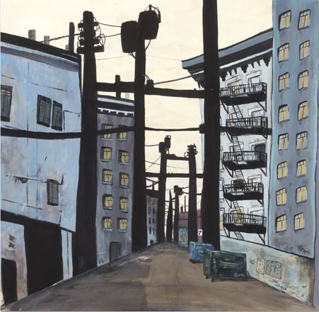 DYLAN SCHULTZ Urban Lanescapes Acrylic on Watercolour Paper