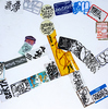 EGON ZIPPEL / Online Archive Devandalizing (in general) Stickers from NYC on canvas