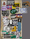 EGON ZIPPEL / Online Archive Devandalizing  Paraphernalia  Stickers on newspaper (collected during jogging)