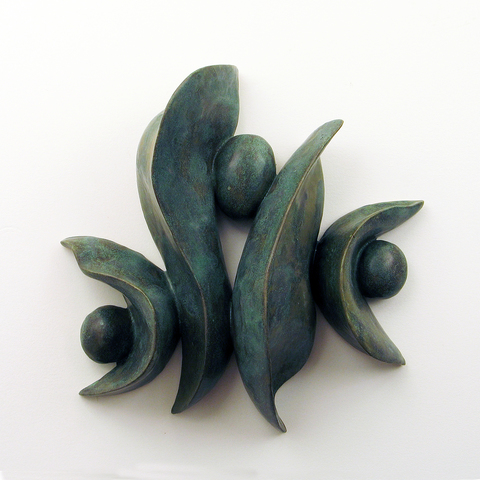 Elaine Lorenz Wall Sculptures Glazed ceramic