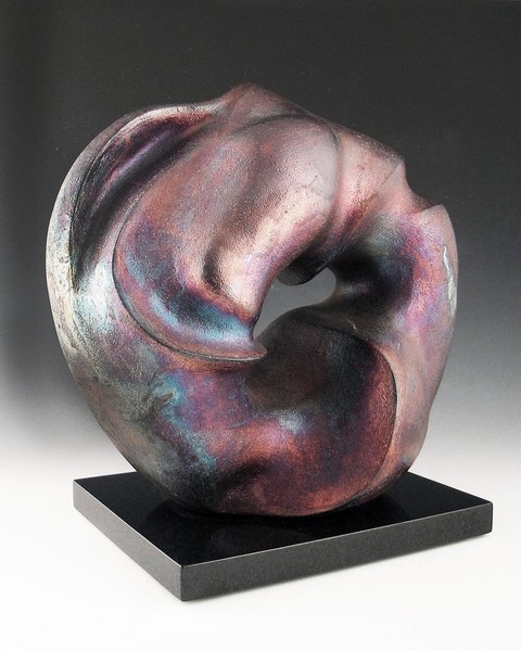 Elaine Lorenz Portals Ceramic, Raku glazed and fired
