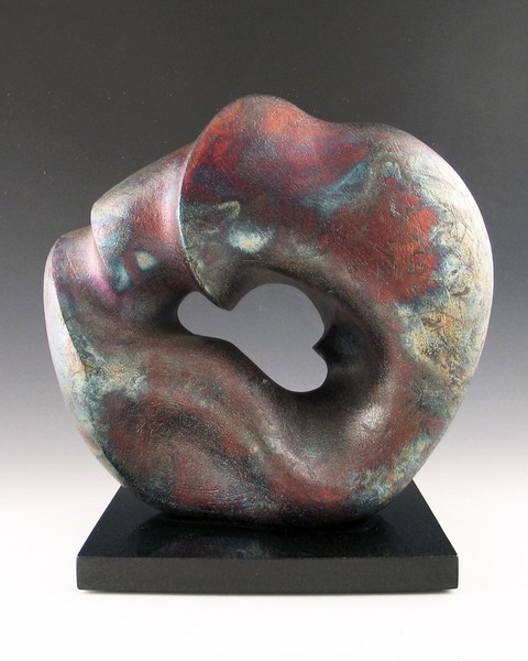 Elaine Lorenz Portals Ceramic, Raku glazed and fired
