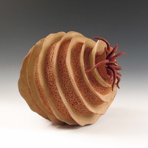 Elaine Lorenz Organic Abstracts Ceramic, acrylic stain
