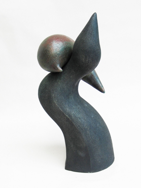 Elaine Lorenz Birds of a Feather Ceramic, acrylic stain