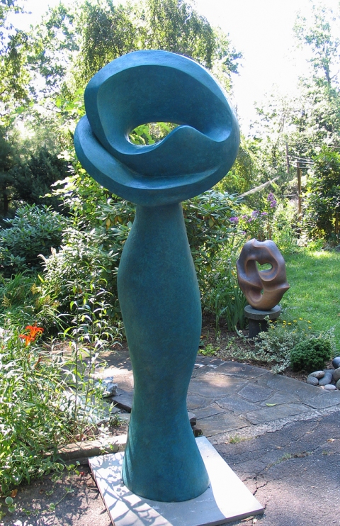 Elaine Lorenz Outdoor Sculpture Ceramic, metal oxide stain