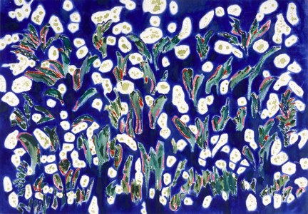 ELENI SMOLEN Biophilia Beginnings 1998 > Mixed mediums on canvas