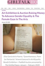 Art Exhibition &amp; Auction Raising Money To Advance Gender Equality &amp; The Female Gaze In The Arts