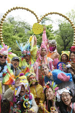 Pray Wild, Go! Push Pops Spirit Animal Workshop and Parade during Roppongi Art Night, Tokyo, Japan, with support from the iHouse Tokyo, NEA and the JUSFC, photo: Taro Hirayama, 2015