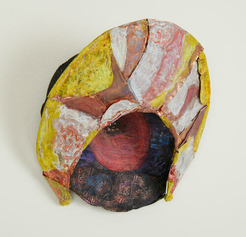 Elisa Lendvay Studio The Pool (and garden) 2025, and related, selecting images steel, copper, paper, graphite, gouache, acrylic and oil