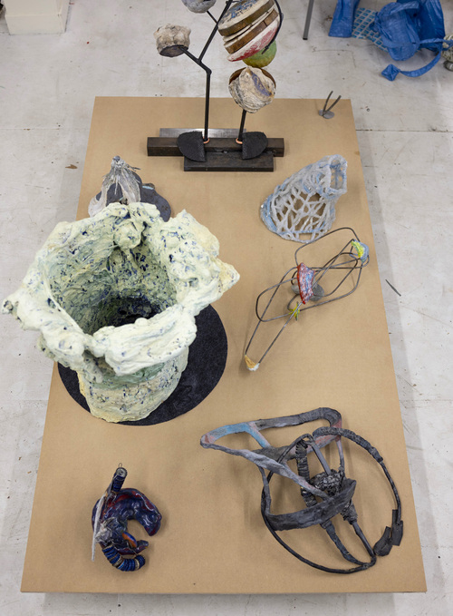 Elisa Lendvay Studio The Pool (and garden) 2025, and related, selecting images 