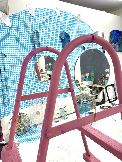 Elisa Lendvay Studio The Pool (and garden) 2025, and related, selecting images 