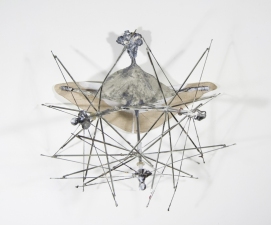 Elisa Lendvay Studio Umbrella bushes, mounds, clusters and tumbleweeds, 2005 - 2011 metal, papier mache, acrylic, canvas