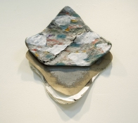 Elisa Lendvay Studio Reiterations (memory) and Thought forms oil on canvas, papier mache, aluminum, cardboard
