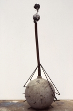 Elisa Lendvay Studio Works 2024 sampler  concrete, steel