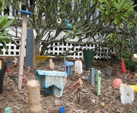 Washed up in Bellport(detail) Installation jetsam