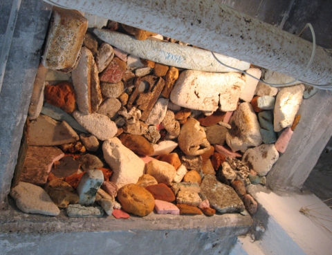 The Apartment Installation washed up foam