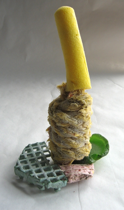 fetish-finger Washed Up flotsam & hot glue