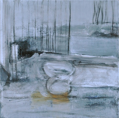 Elizabeth Woody Fall Winter Acrylic and Charcoal on Canvas