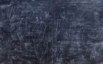 Elizabeth Harris WALL SCULPTURE Encaustic, graphite, and marble dust on wood panel
