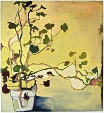 Elizabeth Riggle Geraniums Oil on Canvas