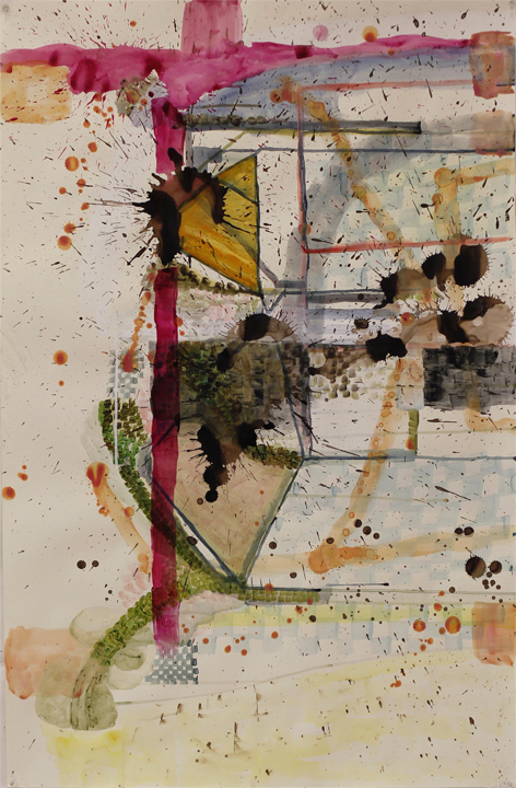 Elizabeth Terhune Questionable Paintings watercolor, ink, acrylic and gesso on paper