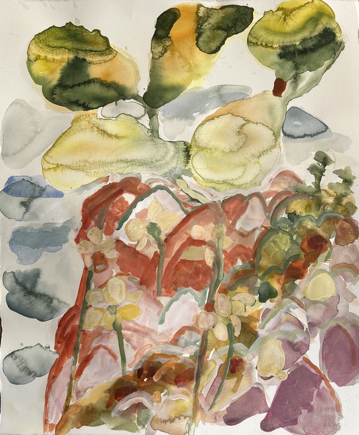 Elizabeth Terhune Large Watercolors watercolor and gouache