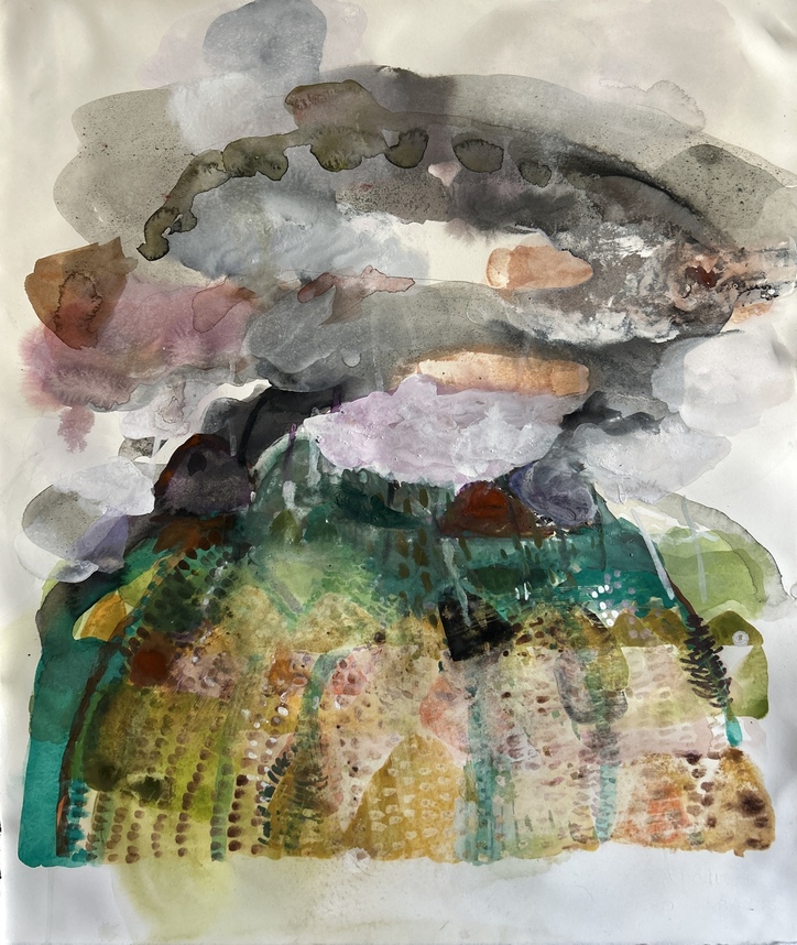 Elizabeth Terhune Large Watercolors watercolor and gouache