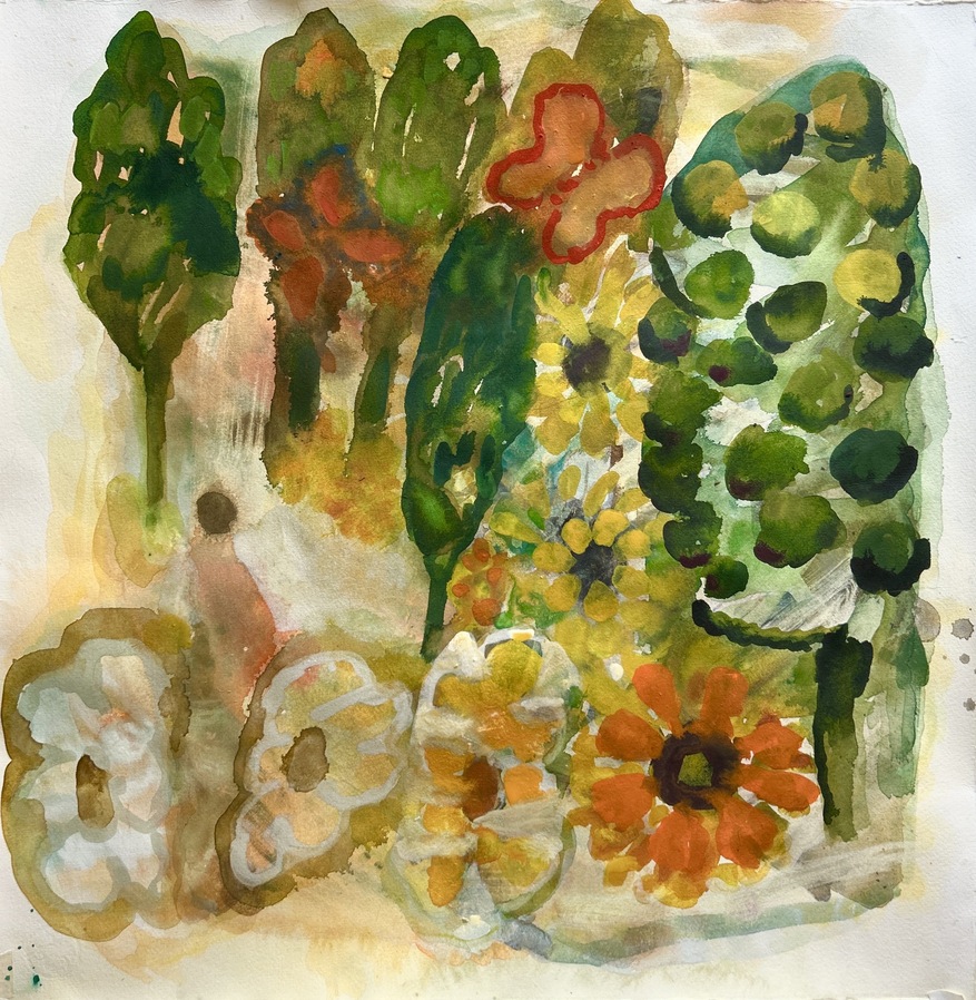 Elizabeth Terhune Large Watercolors watercolor and gouache
